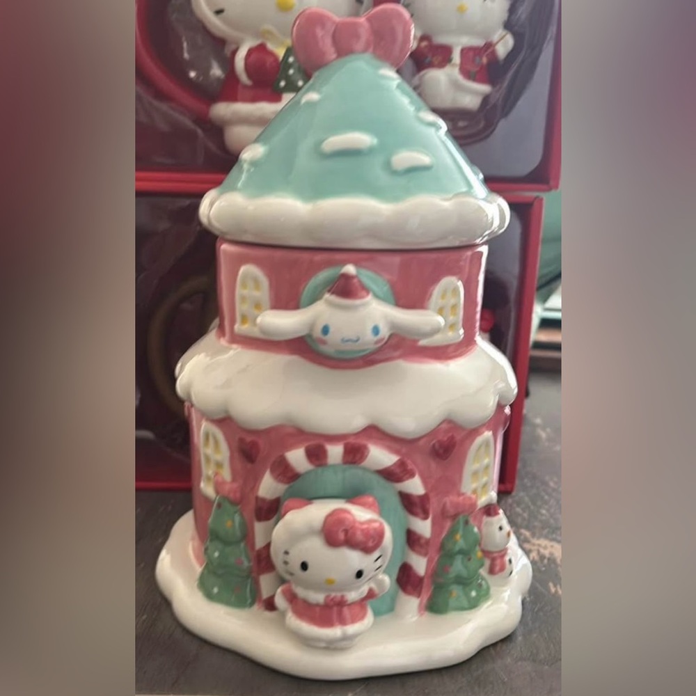 Hello Kitty Blue Sky  Christmas House with Characters